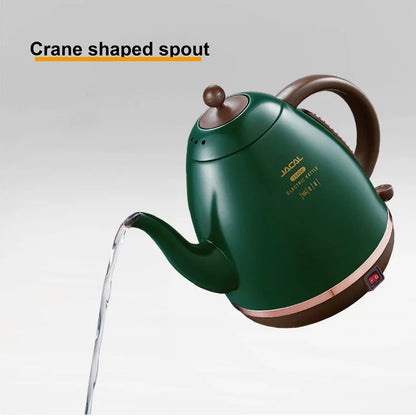 1500ml Electric Kettle Household Quick Boiling Kettle Long Spout Tea Kettle Retro Automatic Thermos Kettle Kitchen Tool 220V