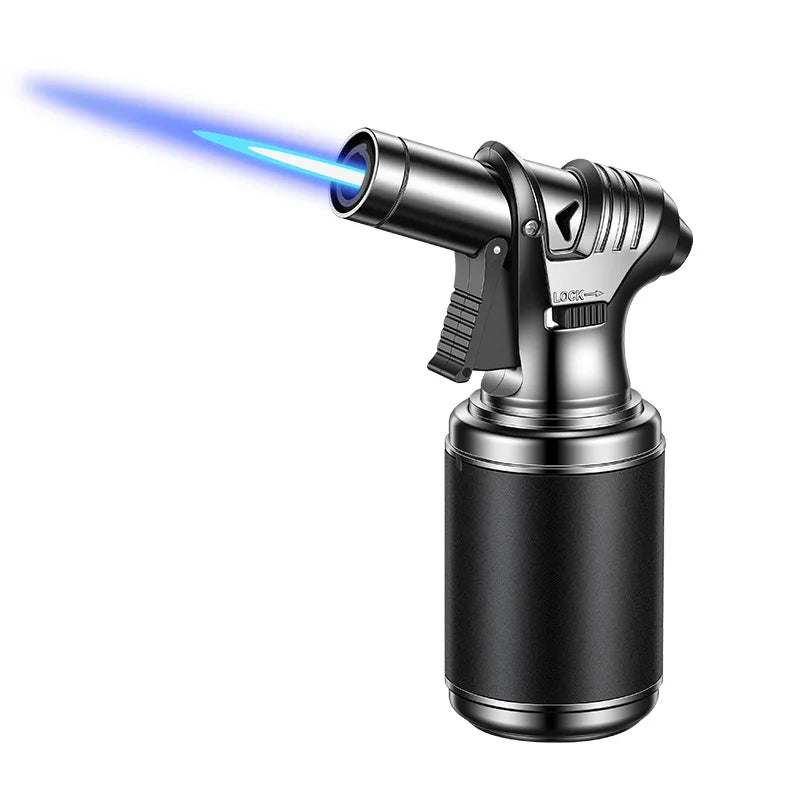 Butane Torch Gas Lighter Windproof Metal Inflatale Smoking Accessories and Outdoor Cigar Ignition Tool High Flame Flamethrower