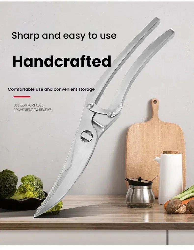 Extra Sharp Kitchen Scissors Stainless Steel Heavy Duty Sharp Kitchen Scissors Meat Scissors Cooking Scissors For Meat