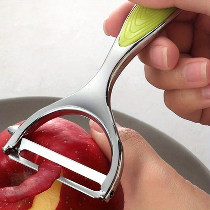 1pc, Fruit Peeler, Vegetable Peeler, Creative Peeler,Metal Peeler,Potato Peeler,Kitchen Peeler,Melon Planer,Reusable Pear Peeler