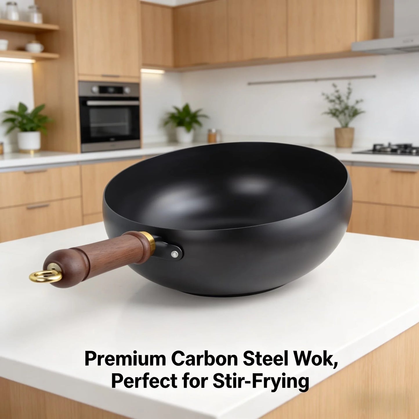 Zhangqiu pot home frying pan uncoated frying pan soup frying cooking pan cooker universal.