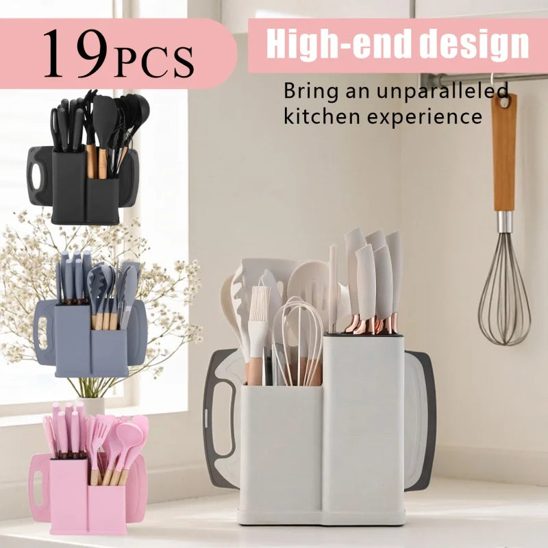 This 19-part knife set offers a variety of tools for different cooking tasks, making it a versatile choice for any kitchen.