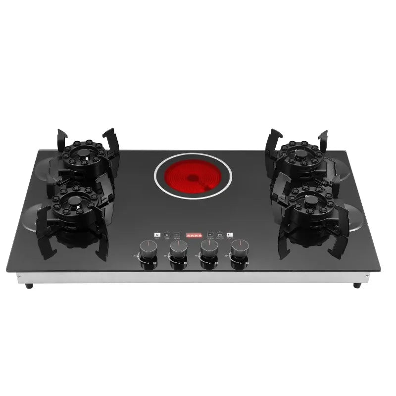 Kitchen Appliance Glass Electric and Gas Burner Stove Tempered Glass Gas Stove for Home