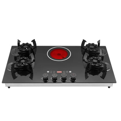 Kitchen Appliance Glass Electric and Gas Burner Stove Tempered Glass Gas Stove for Home