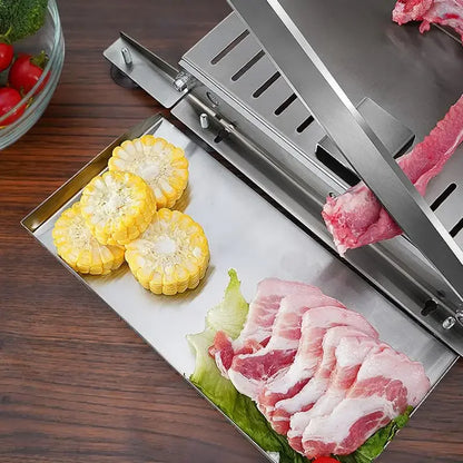 Home Kitchen Manual Frozen Meat Slicer Bone Cutting Tool Stainless Steel Minced Lamb Bone Meat Cutter Chicken Duck Fish Cutting