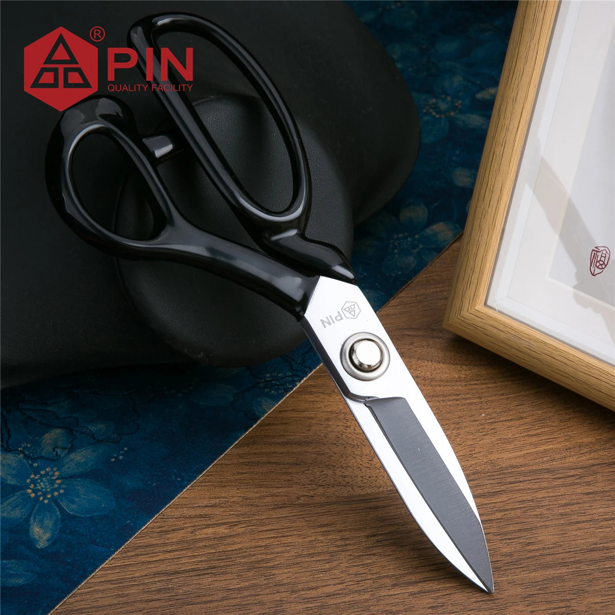 Professional Tailor Scissors, Ultra Thick High Carbon Steel Blades for Heavy Duty Fabric & Leather Cutting, Sewing Craft Tool