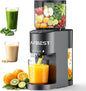 AFBEST 5.8" Extra-Large Chute 2-in-1 Cold Press Juicer – Whole Fruit & Vegetable Masticating Extractor with 100oz Capacity, Nut Milk Function, Easy-Clean Design, Premium Gray