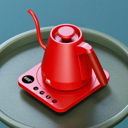 Home Electric Kettle 800ml Gooseneck Jug Hand brew Coffee Pot Thermo Pot Temperature-Control Heating Water Bottle Smart Teapot