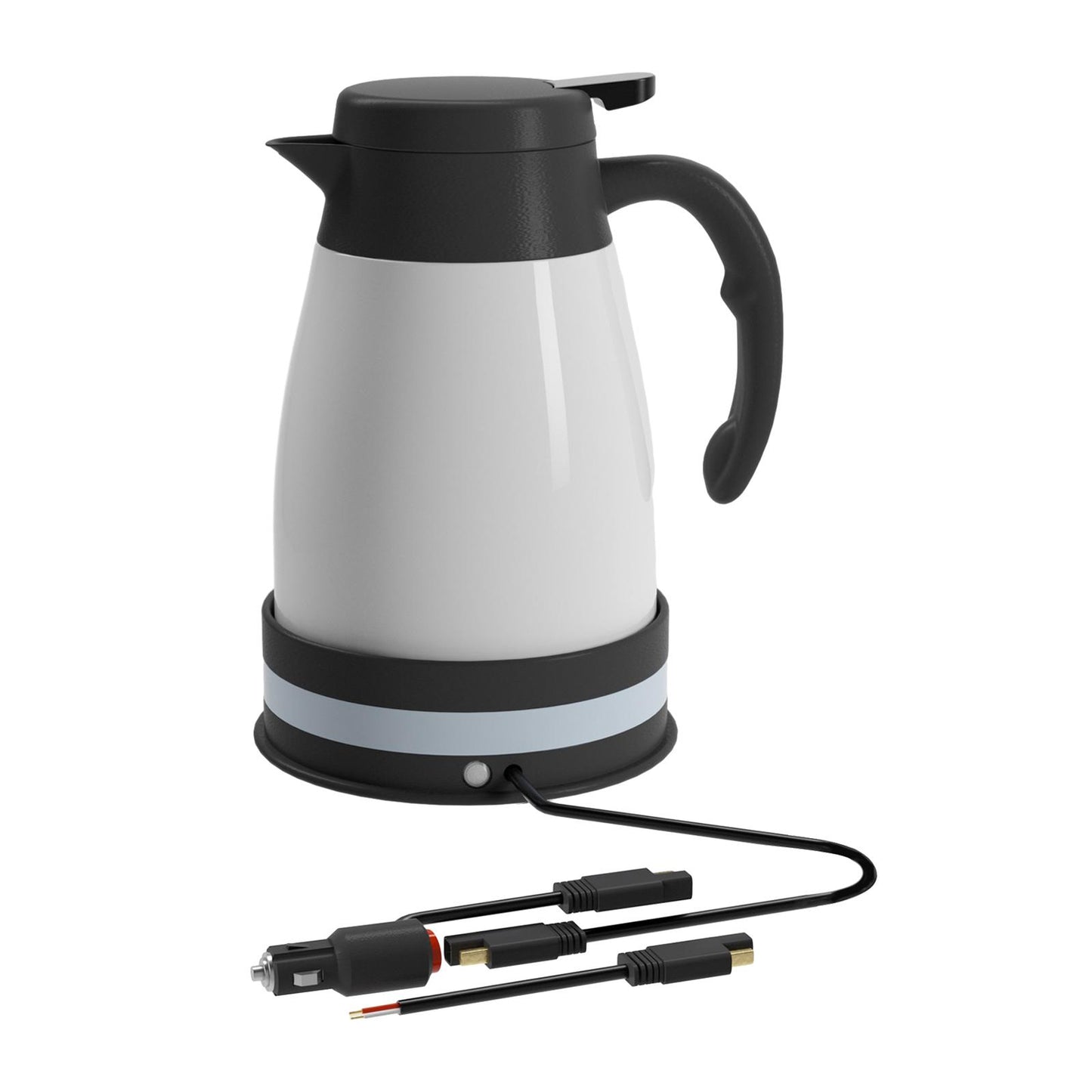 Car Electric Kettle DC 24V Auto Shut Off Automotive Accessories with Cigarette Lighter Heating Kettle for Outdoor Camping