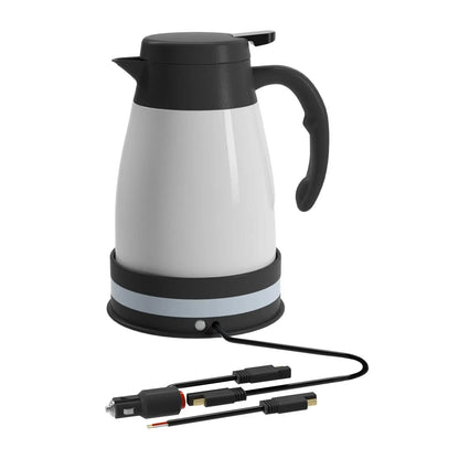 Car Electric Kettle DC 24V Auto Shut Off Automotive Accessories with Cigarette Lighter Heating Kettle for Outdoor Camping