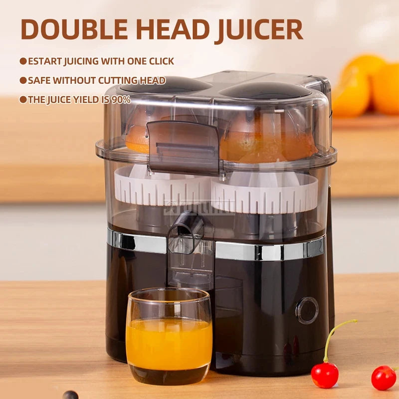 Double-head Electric Juicer Food Blender Automatic Slag Juice Separation Household Juice Squeezer Mixer