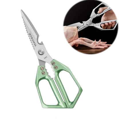 Multi-Purpose Shears kitchen Scissors Food hicken Bone Scissors SK5 Stainless Steel Fish Vegetable Meat Cutting Scissors Cooking
