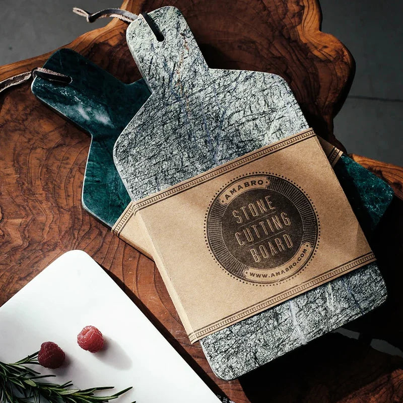 Marble Cutting Board Multi-Use Dessert & Cheesecake Tray Bread Chopping Board Stylish Fruit Storage Kitchen Tool
