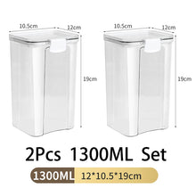 1-5PCS Sealed Jars Large Capacity Waterproof Transparent Scene Kitchen Candy Dried Grain Storage With Lid Fridge Storage Tank