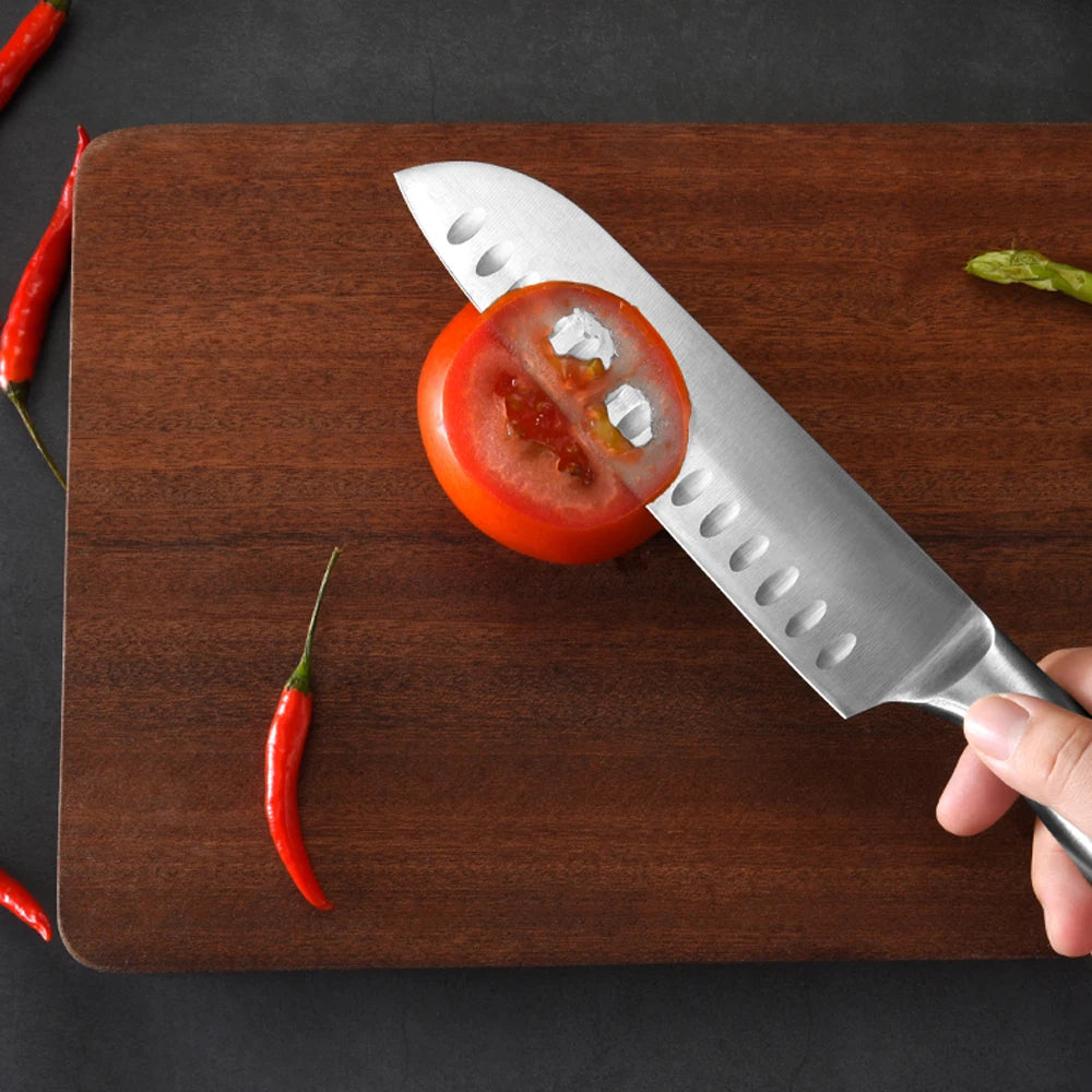5-piece stainless steel kitchen knife set, specially designed bread knife by Thorer, suitable for kitchen accessory knives