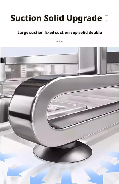 Over Sink Dish Drying Rack Stainless Steel Expandable Drain Bowl Holder Shelf Kitchen Counter Dish Storage Rack Hanger Shelves