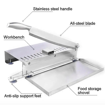 Home Kitchen Manual Frozen Meat Slicer Bone Cutting Tool Stainless Steel Minced Lamb Bone Meat Cutter Chicken Duck Fish Cutting