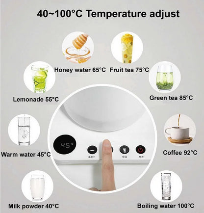 Home Electric Kettle 800ml Gooseneck Jug Hand brew Coffee Pot Thermo Pot Temperature-Control Heating Water Bottle Smart Teapot
