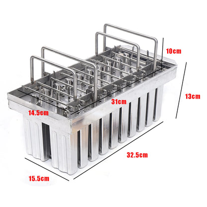 Large Capacity Ice Pop Mold for 20 Ice Cream, Food-Grade Stainless Steel, Space-Saving Design, Easy to Clean, Perfect for
