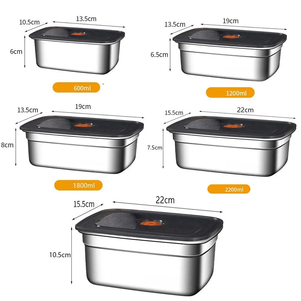 Stainless Steel Camping Lunch Box – Leak-Proof, Freezer & Microwave Safe Bento Container