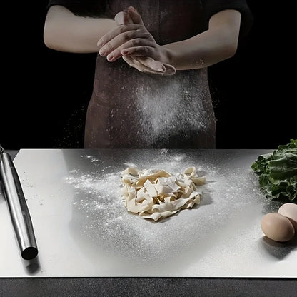 Large Stainless Steel Cutting Board 304 with Lid And Non-Slip Pad Kitchen Chopping Board for Meat Suitable for Countertop