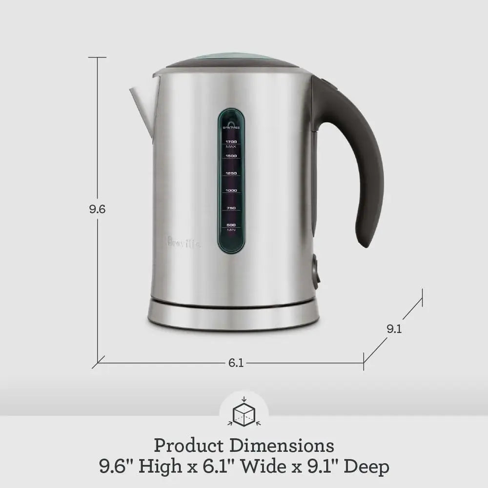 7-Cup Stainless Steel Hot Water Kettle, Brushed Finish