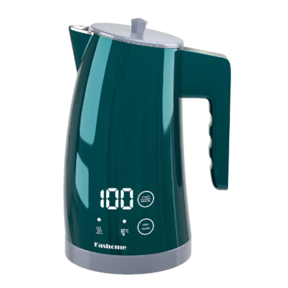 Fashome Electric Water Kettle with 5-Temperature Control 1.25L Auto Shut-Off Stainless Steel Coffee Tea Pot kitchen gadgets