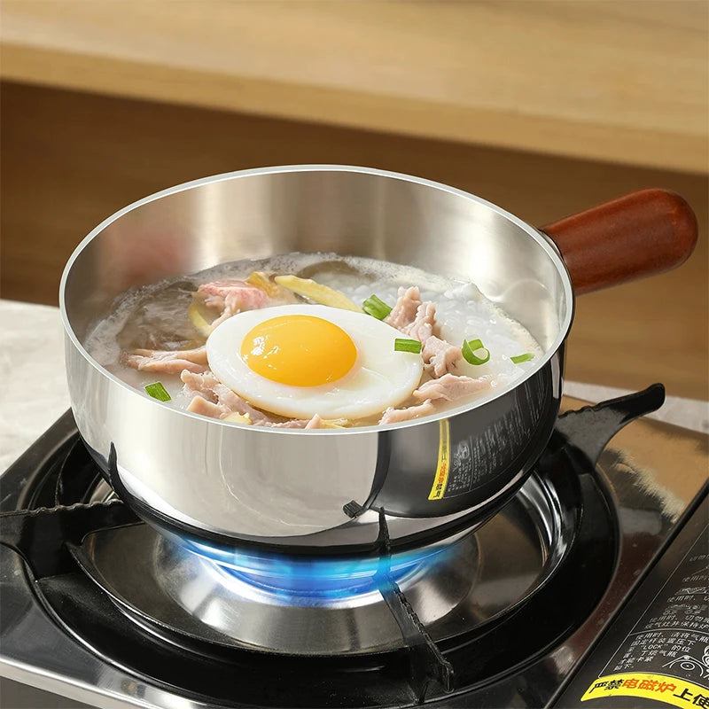 Stainless Steel Mini Milk Pan Multipurpose Portable Saucepan For Egg Frying Milk Heating Household Cooking