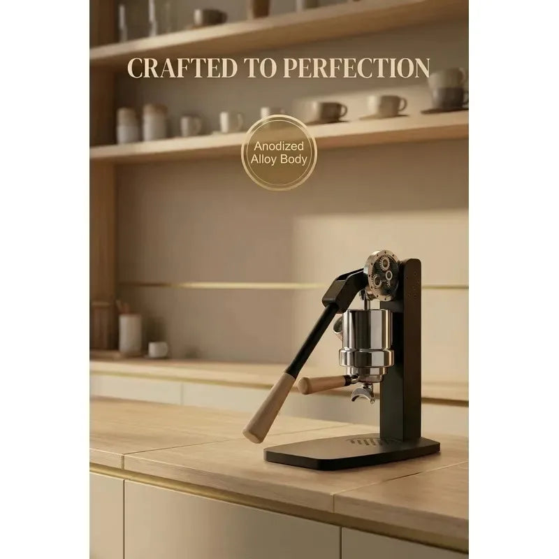 STLF Manual lever coffee machine for easy operation with 9 bar pressure gauge for E61 filter handle
