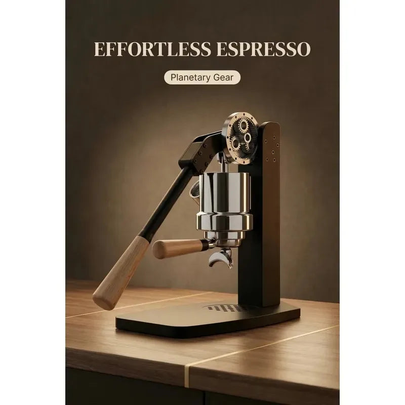 STLF Manual lever coffee machine for easy operation with 9 bar pressure gauge for E61 filter handle