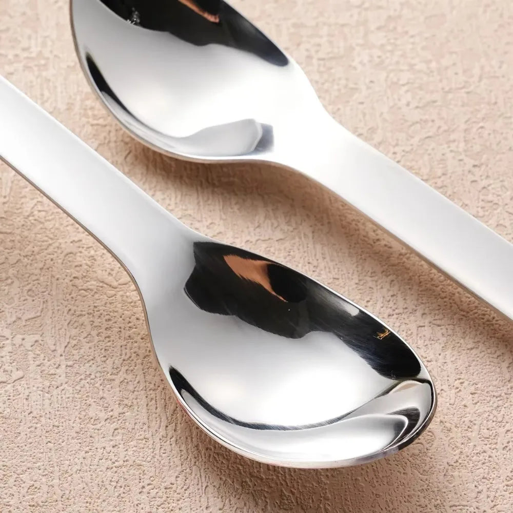 3pcs/set With Silicone Case Travel Cutlery Set Rust-proof Reusable Flatware Set 304 Stainless Steel Mirror Polished