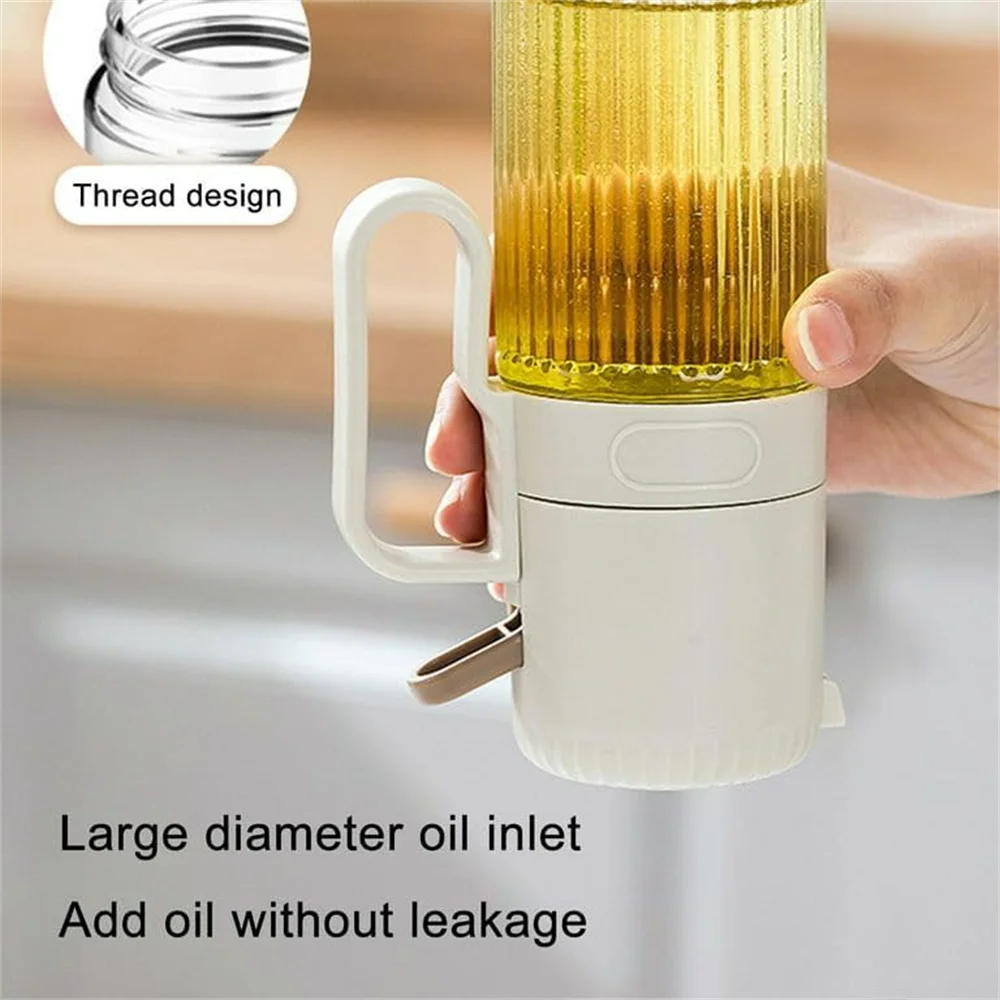 Glass Oil Sprayer Bottle,250ML Cooking Oil Dispenser Bottle For Kitchen Portable Reusable Bottles，For Air Fryer , Kitchen