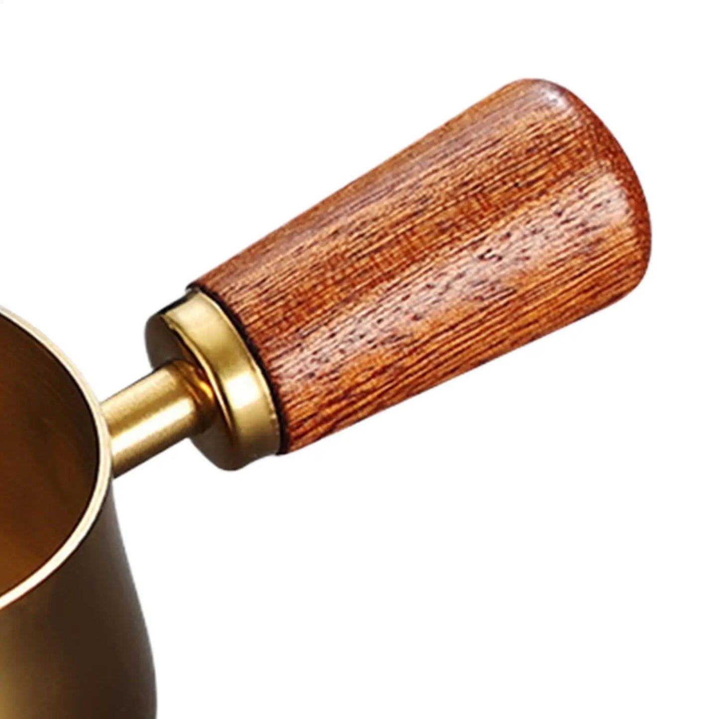 Sauce Pan Cooking Saucepan Mini Wooden Handle Boiling Pan Multiple Uses Non-Stick Sauce Frying Pan With Pour Spout Kitchen tools