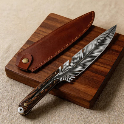 Stainless steel forged cooking knife, chef's knife, Longquan Xiaketang kitchen knife, feather bone cutting knife