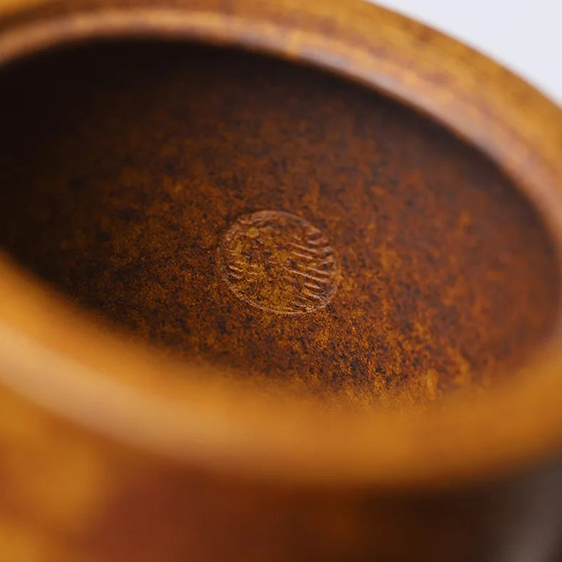 320ml Exquisite Yixing Purple Clay Teapots Handmade Bamboo Section Pot Raw Ore Section Mud Kettle Chinese Zisha Tea Set Gifts