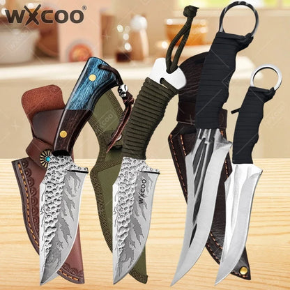 WXCOO Kitchen Boning Knife Butcher's Cutting Knife Slicing Meat Cleaver Full Tang Handmade Forged Knife Kitchen Accessories