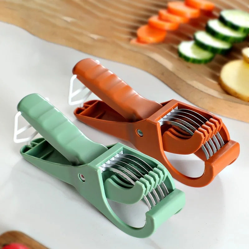1/2Pcs Kitchen Tools Stainless Steel Vegetable and Fruit Slicer Multi Functional Salad Slicer Gadgets Home Kitchen Accessories