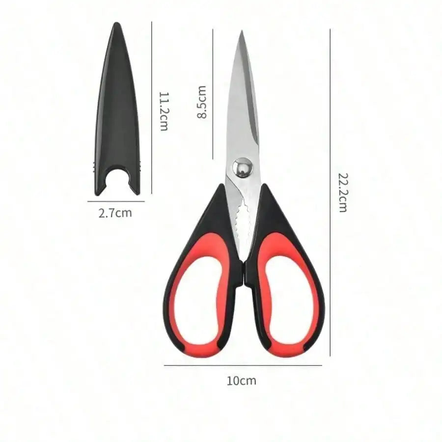 1 Set Heavy-Duty Kitchen Shears, Slicing Poultry Bones Grilling Versatile Culinary Shears, Stainless Steel Meat Shears ﻿