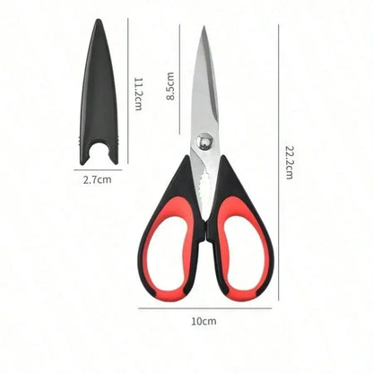 1 Set Heavy-Duty Kitchen Shears, Slicing Poultry Bones Grilling Versatile Culinary Shears, Stainless Steel Meat Shears ﻿