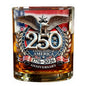 America 250 Years Anniversary Liquor Bottle Hand-blown Glassware America 250th Patriotic Eagle Cup Whiskey Glasses Rotating Cup