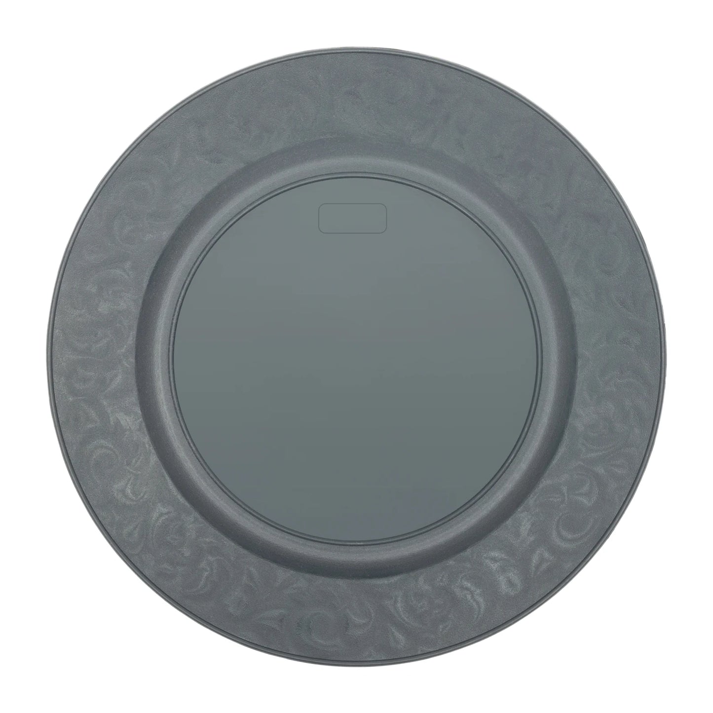 100 Pcs Silver Round Charger Plates Set, Reusable Serving Plates Disposable Platters for Wedding Party Banquets Picnics