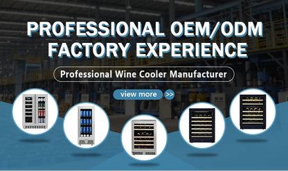 85L 28 Bottles Dual Zone Stainless Steel Freestanding Fridge 1 Year Warranty for Restaurant Hotel Household Use Wine Coolers