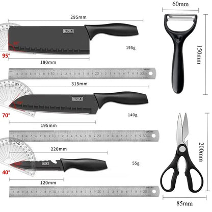 Kitchen Knife set Stainless steel Fixed blade Household Kitchen Cooking Tools Sharp Cutting Meat and Fruit knife