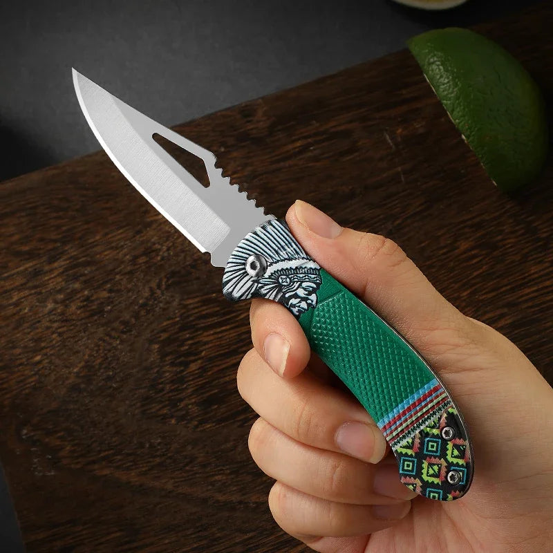 1Pcs Folding Knife Ideal for Eating Meat Cutting Fruit Roasting Sheep Made of Quality Stainless Steel Essential Kitchen Tool