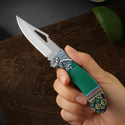 1Pcs Folding Knife Ideal for Eating Meat Cutting Fruit Roasting Sheep Made of Quality Stainless Steel Essential Kitchen Tool
