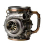 Resin Turbocharger Mug Sturdy and Durable Comfortable Grip 3D Engine Cup Handcrafted Mechanical Element Style Coffee Mug