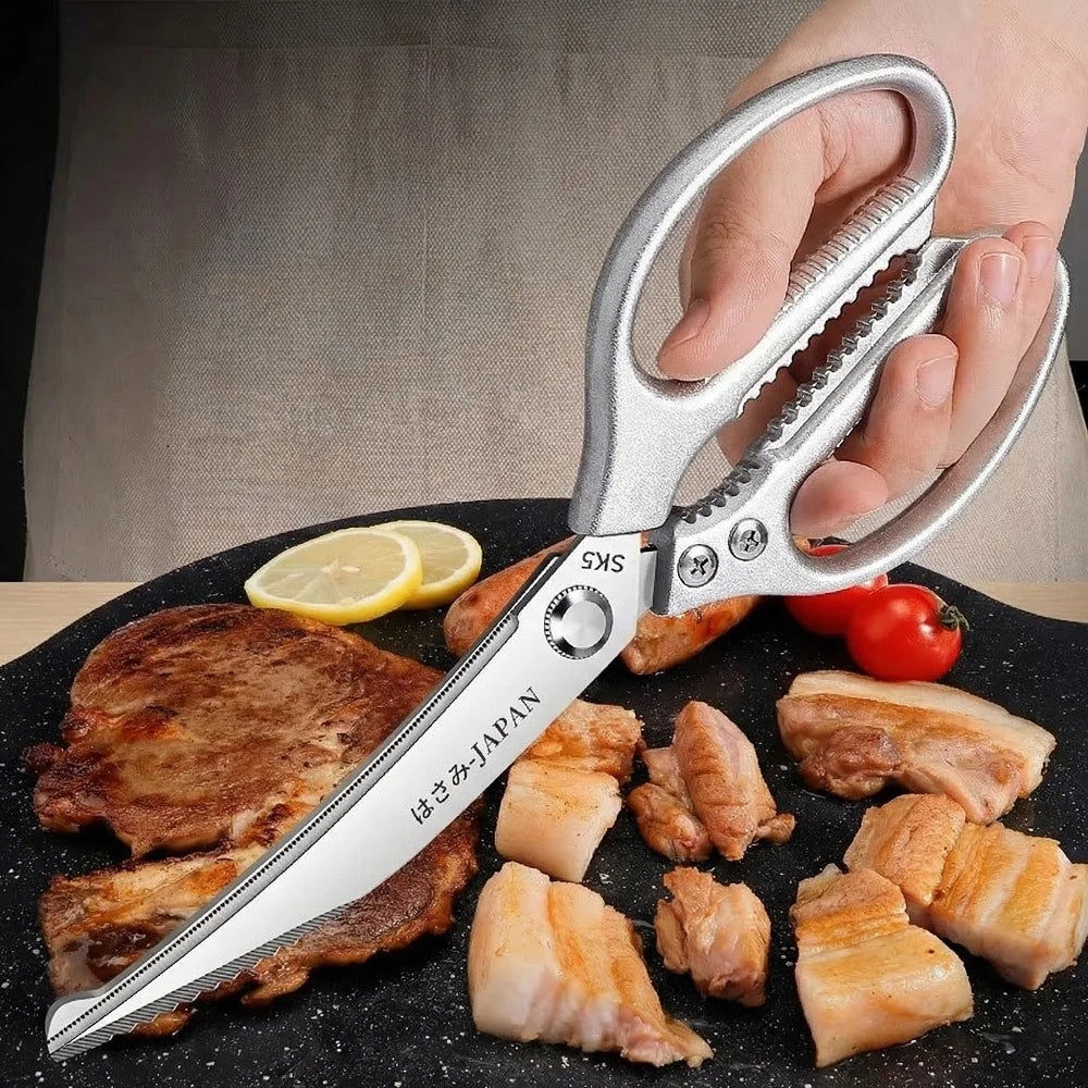 German-style Sharp Stainless Steel Kitchen Scissors for Poultry Bones, Grilling, Beef Offal & Steak German-style Sharp Stainless