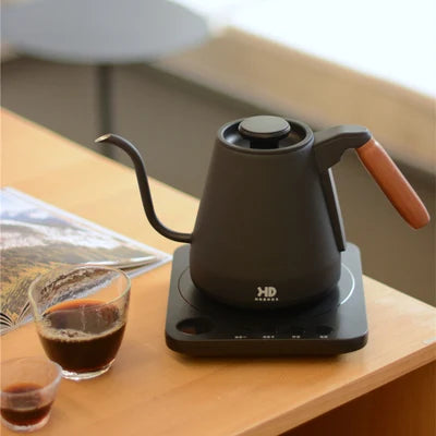 Home Electric Kettle 800ml Gooseneck Jug Hand brew Coffee Pot Thermo Pot Temperature-Control Heating Water Bottle Smart Teapot