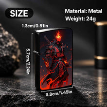 Trendy Cool Flame Samurai Themed Portable Lighter, Stylish Oni Decorative Accessory For Daily Use, Outdoor Camping, Candle And Incense Ignition, Ideal Unique Gift For Anime And Game Enthusiasts, Personalized Desktop Display C