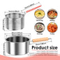 Deep Fryer Pot Stainless Steel Frying Pan Oil Saving Square Deep Frying Pan with Basket and Handle Versatile Deep Fryer with Lid